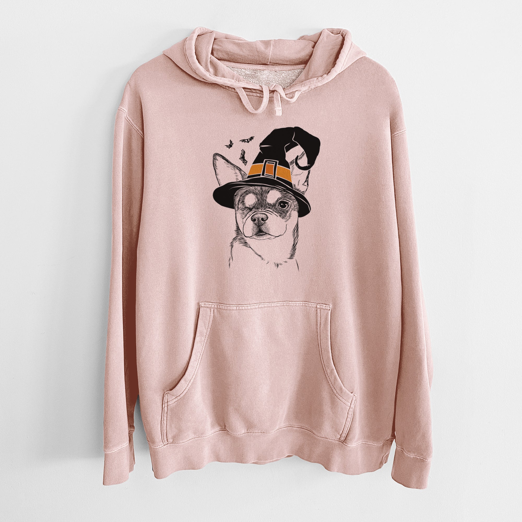 Witch Paris the Chihuahua - Unisex Pigment Dyed Hoodie