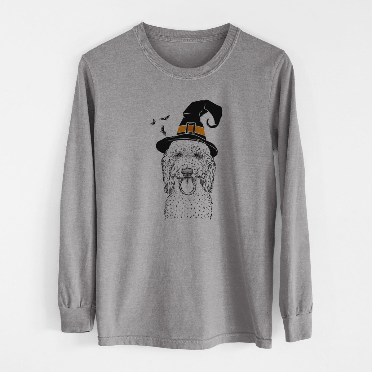 Witch Pavlov the Goldendoodle - Men's Heavyweight 100% Cotton Long Sleeve