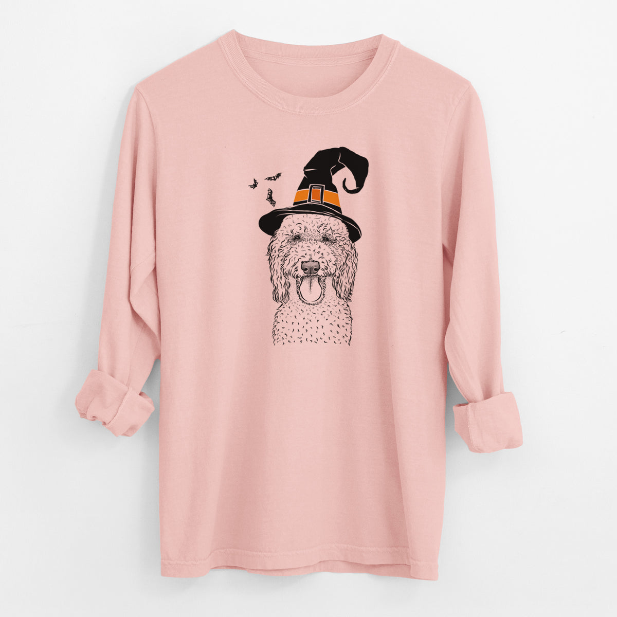 Witch Pavlov the Goldendoodle - Men's Heavyweight 100% Cotton Long Sleeve