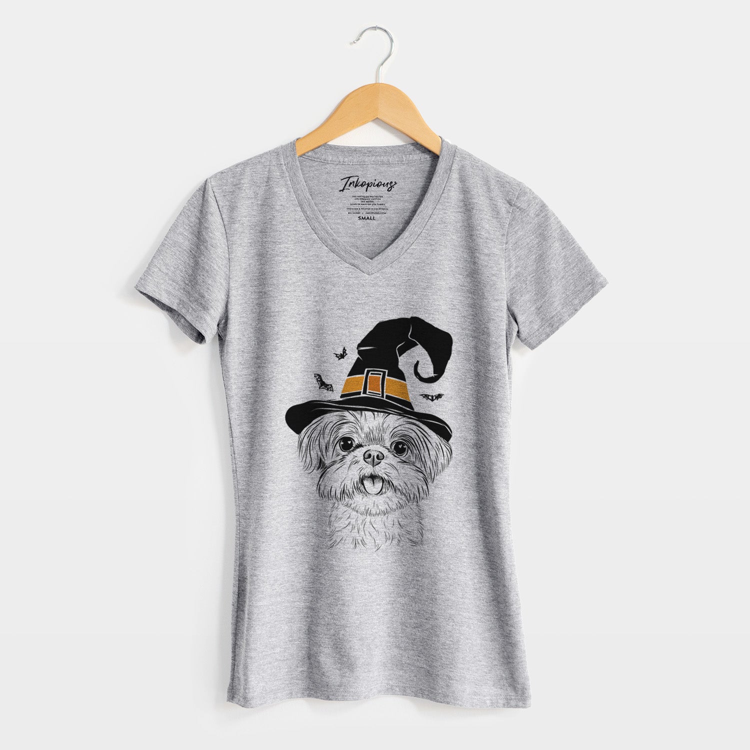 Witch Pebbles the Shorkie - Women's Perfect V-neck Shirt