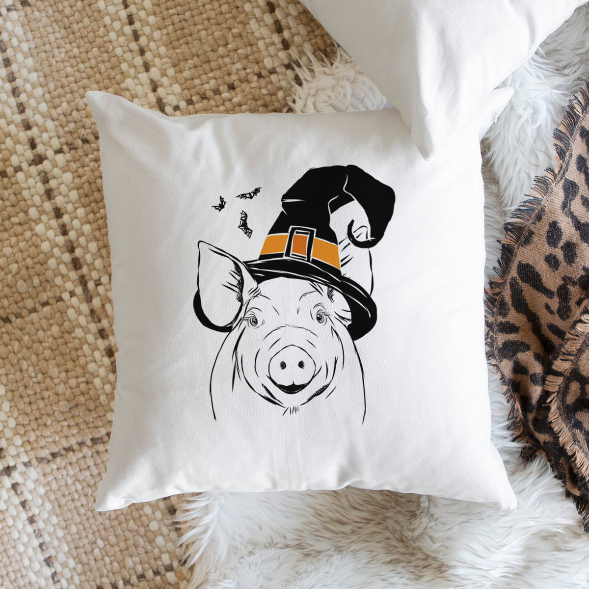 Perry the Pig - Throw Pillow Cover
