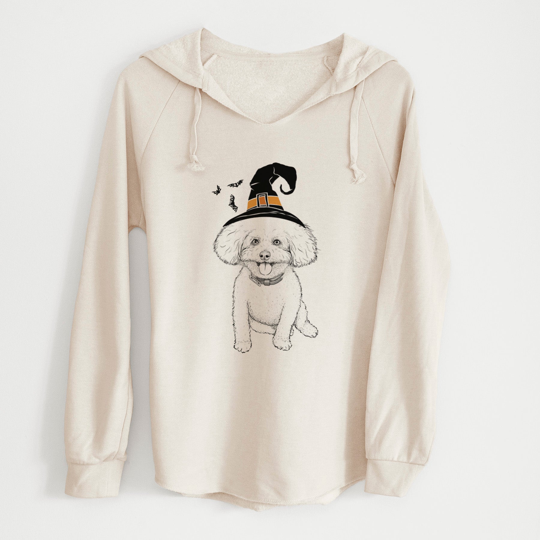 Witch Peyton the Bichon Frise - Cali Wave Hooded Sweatshirt