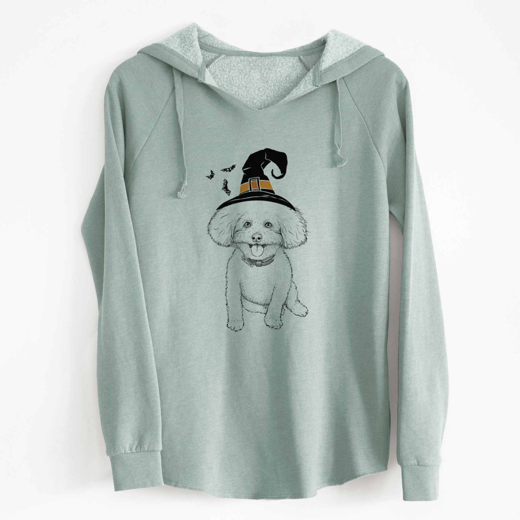 Witch Peyton the Bichon Frise - Cali Wave Hooded Sweatshirt