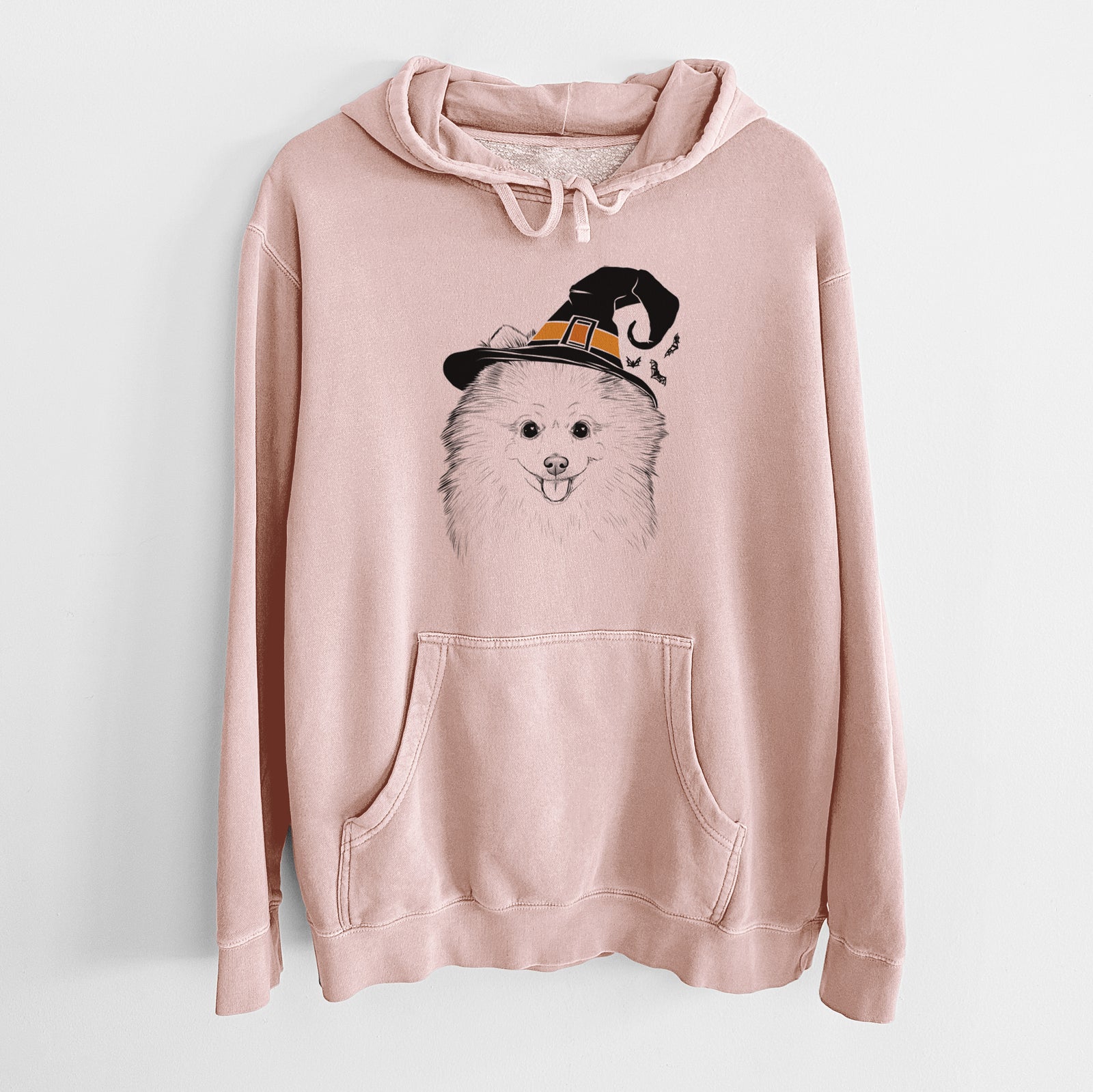 Witch Piper Jo the Pomeranian - Unisex Pigment Dyed Hoodie