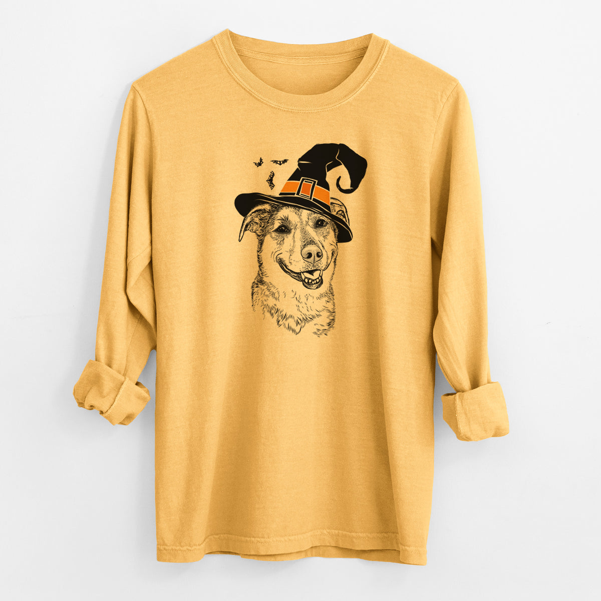 Witch Pippin the Shepherd Mix - Men's Heavyweight 100% Cotton Long Sleeve