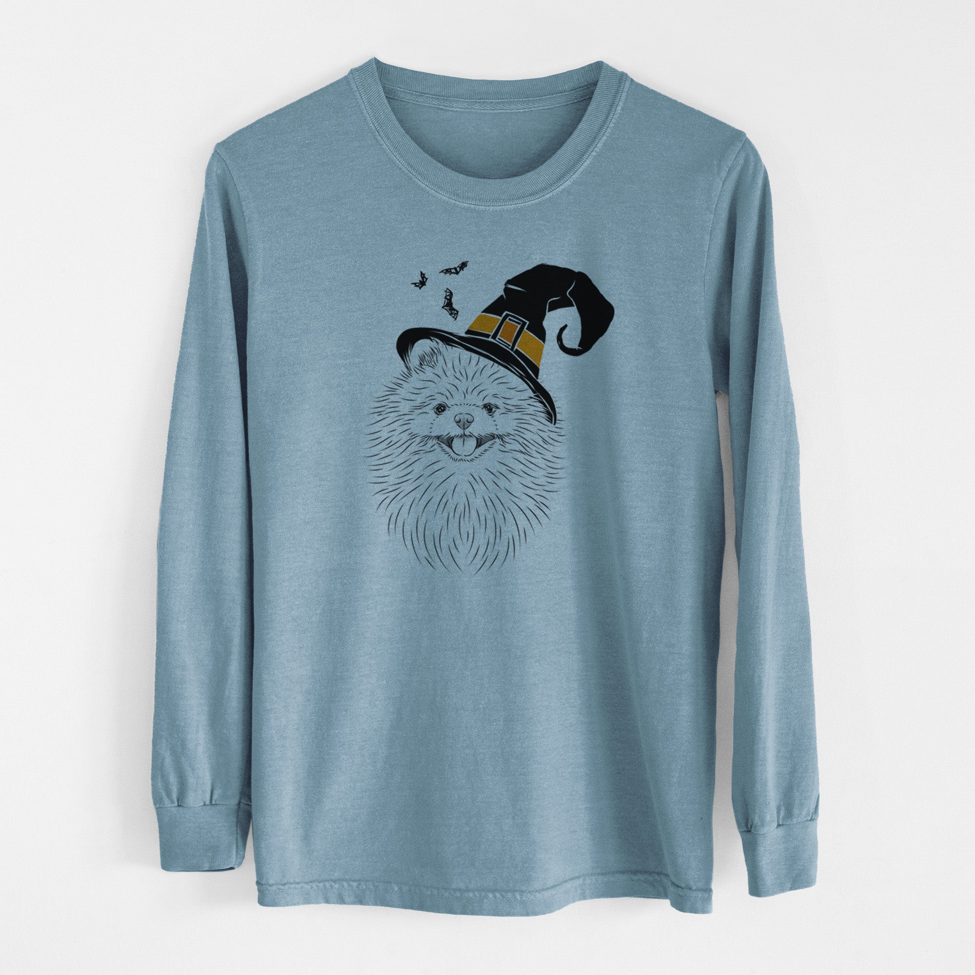 Witch Pirro the Pomeranian - Men's Heavyweight 100% Cotton Long Sleeve