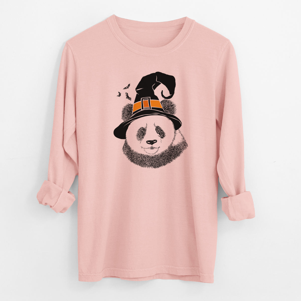 Witch Po the Panda - Men's Heavyweight 100% Cotton Long Sleeve
