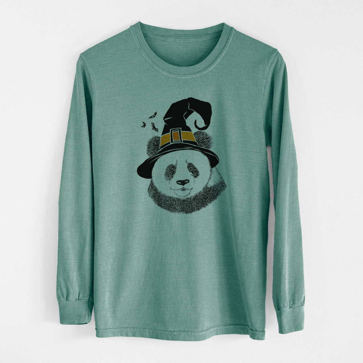 Witch Po the Panda - Men's Heavyweight 100% Cotton Long Sleeve