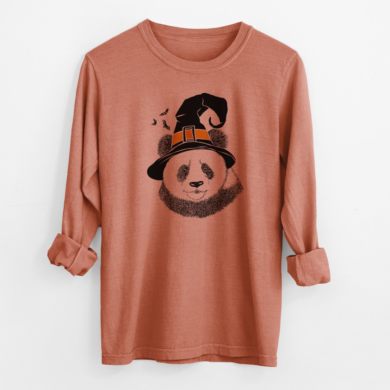 Witch Po the Panda - Men's Heavyweight 100% Cotton Long Sleeve