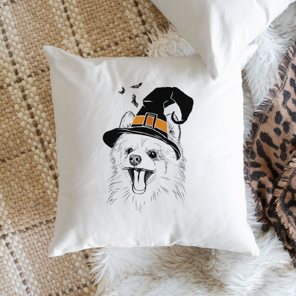 Quinn the Pomeranian - Throw Pillow Cover