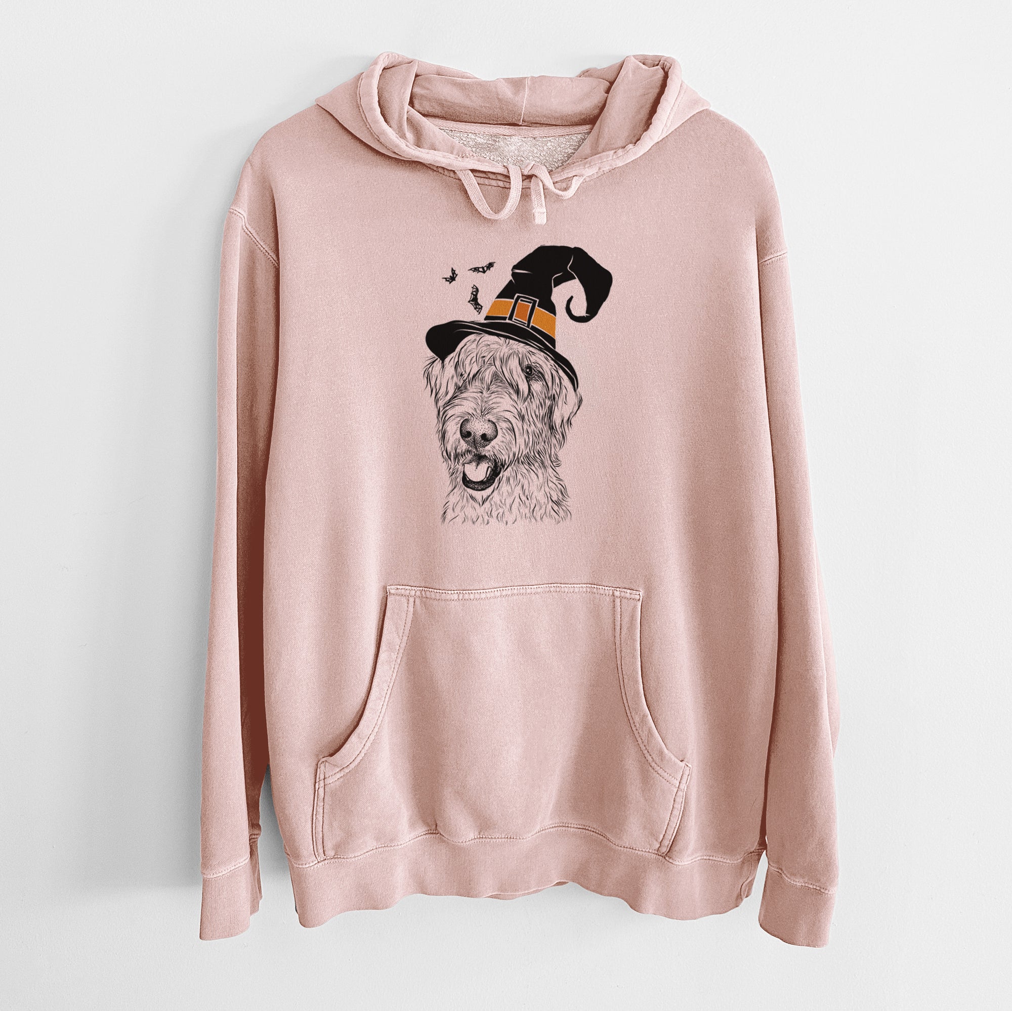 Witch Ragnar the Irish Wolfhound - Unisex Pigment Dyed Hoodie