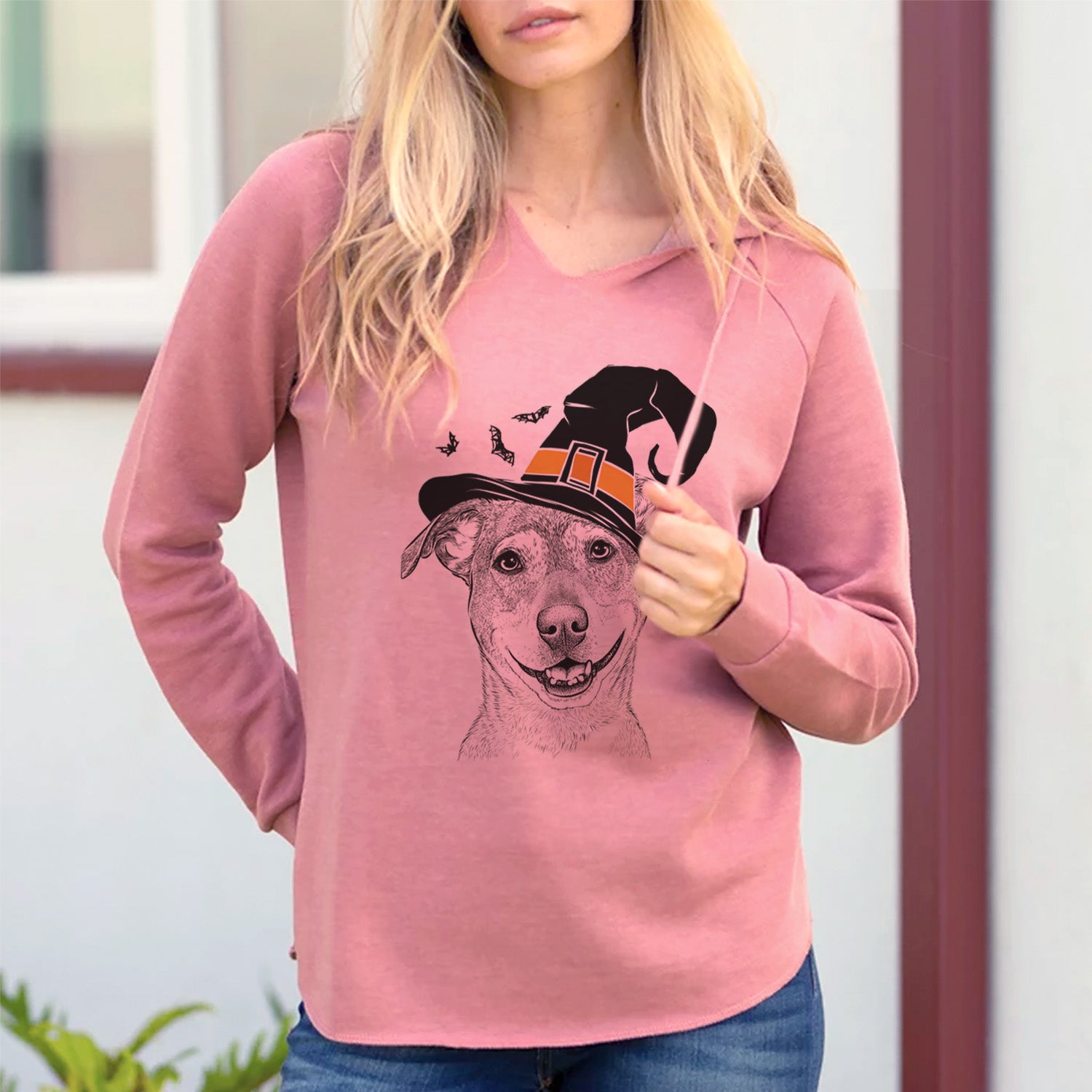 Witch Reese the Mountain Cur - Cali Wave Hooded Sweatshirt