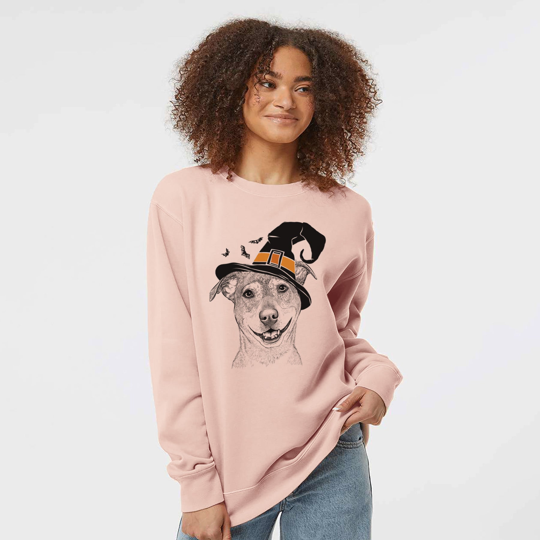 Witch Reese the Mountain Cur - Unisex Pigment Dyed Crew Sweatshirt