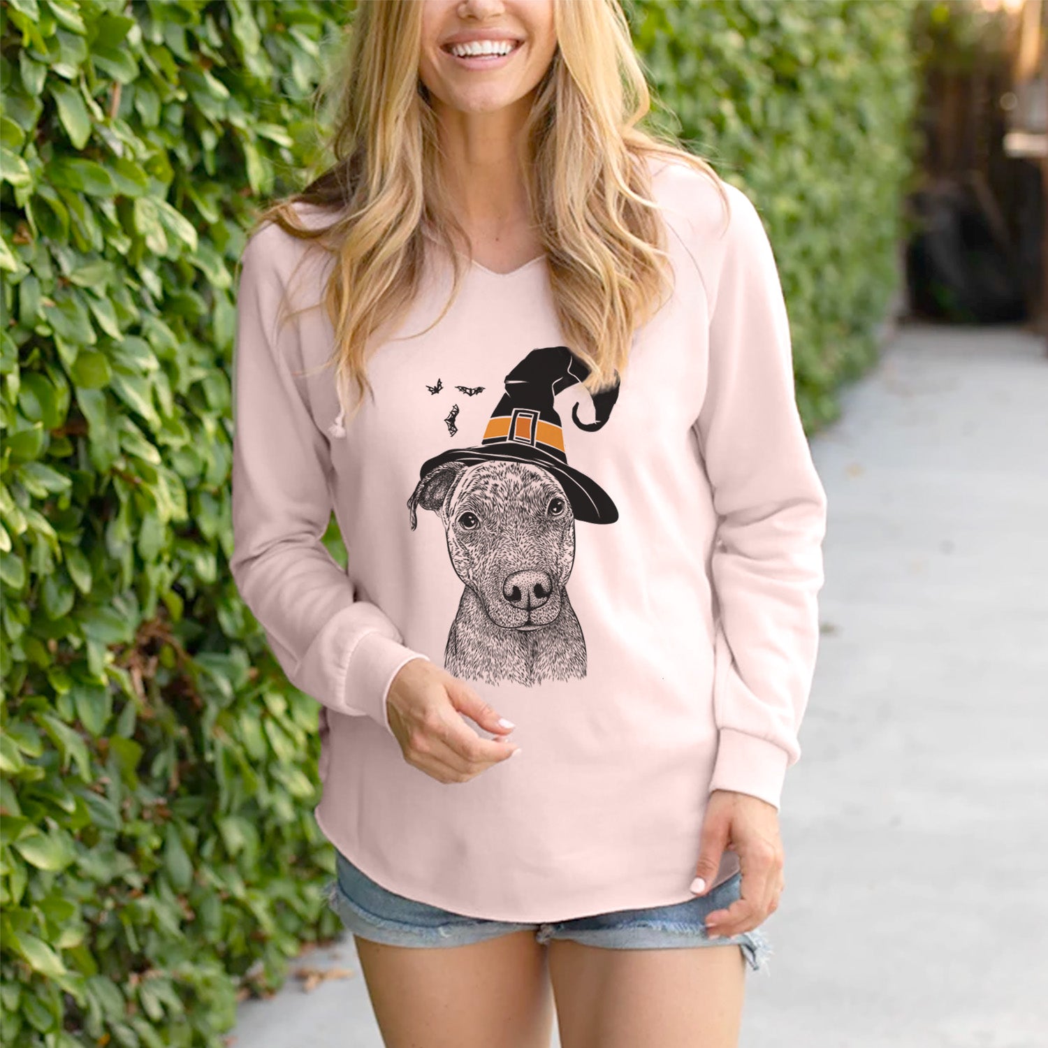 Witch Reeses the Pitbull - Cali Wave Hooded Sweatshirt