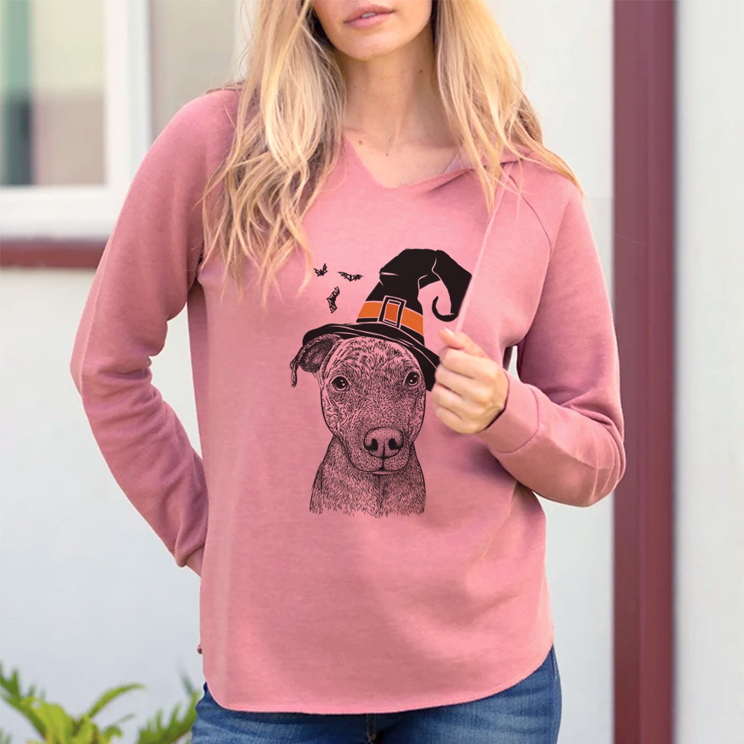 Witch Reeses the Pitbull - Cali Wave Hooded Sweatshirt