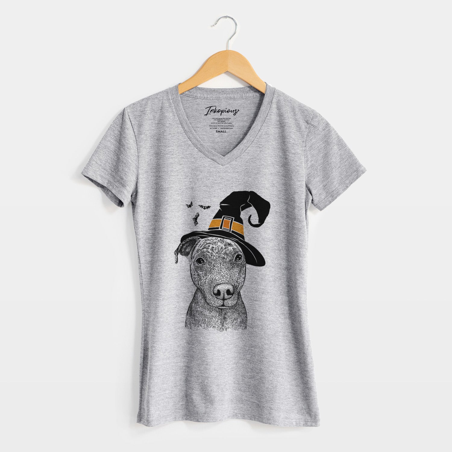 Witch Reeses the Pitbull - Women's Perfect V-neck Shirt