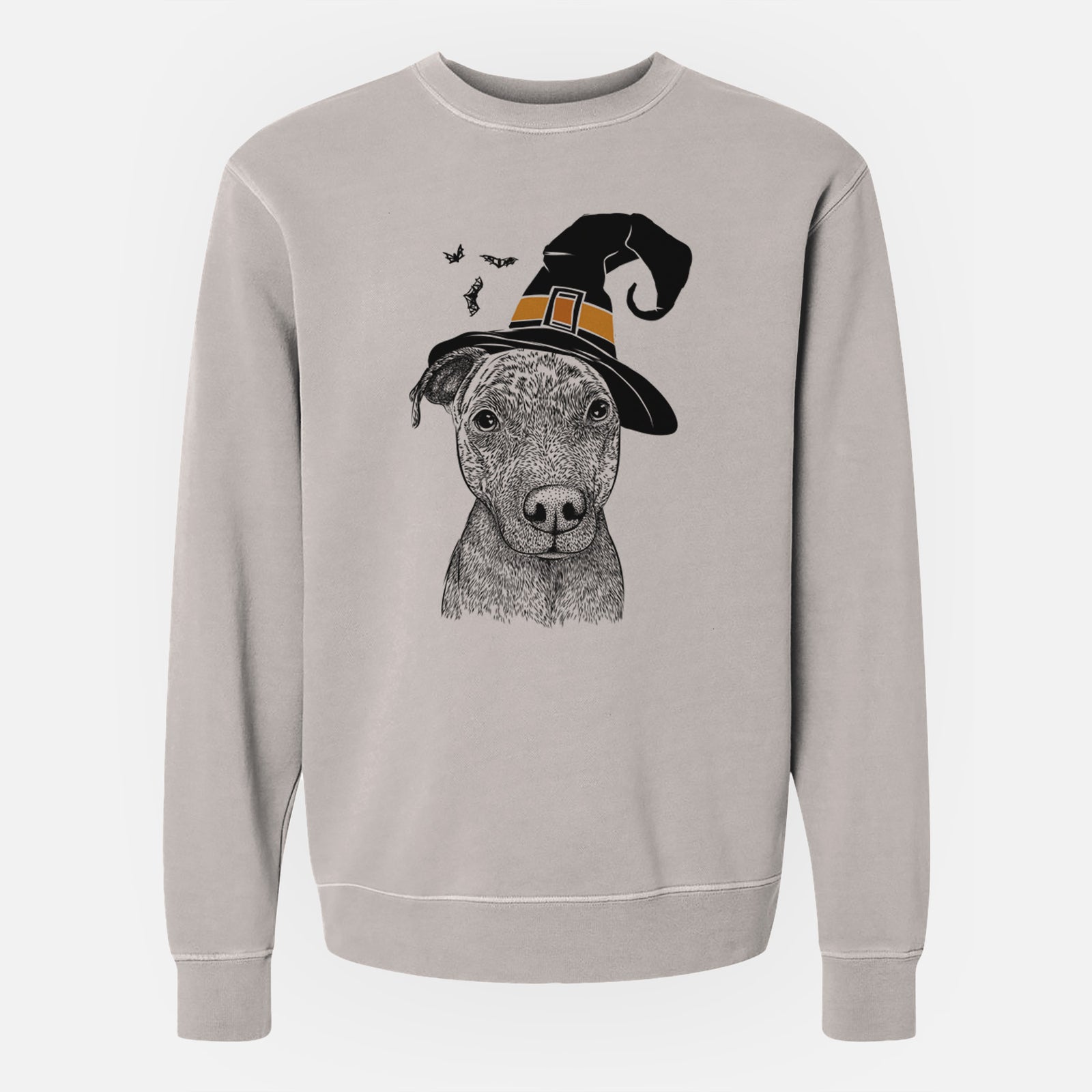 Witch Reeses the Pitbull - Unisex Pigment Dyed Crew Sweatshirt