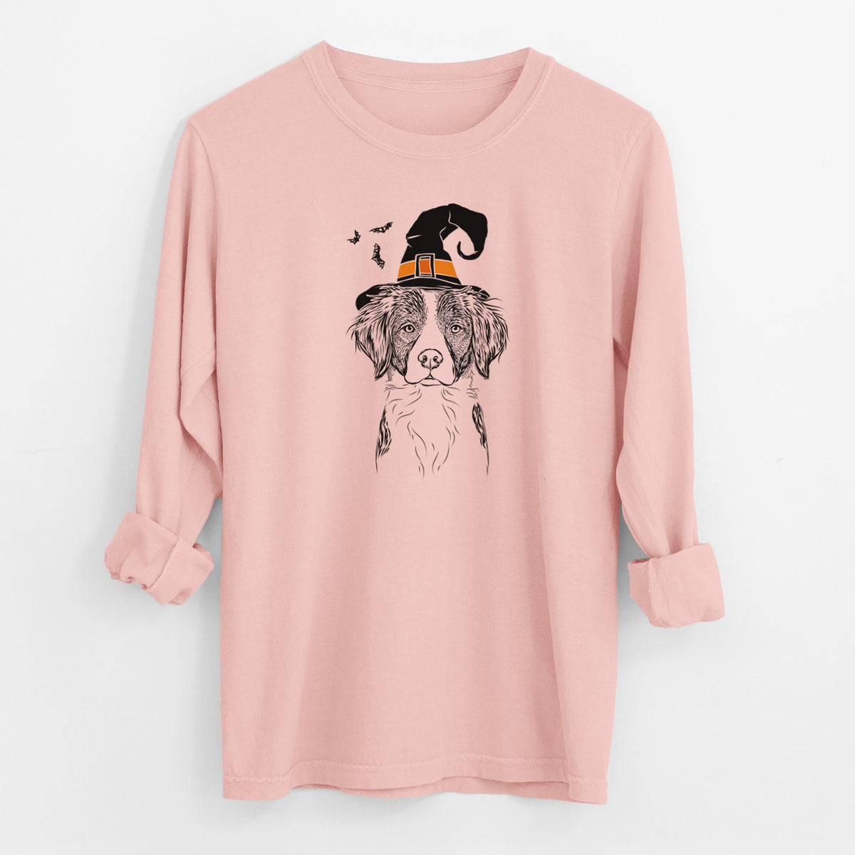 Witch Remi the Brittany - Men's Heavyweight 100% Cotton Long Sleeve