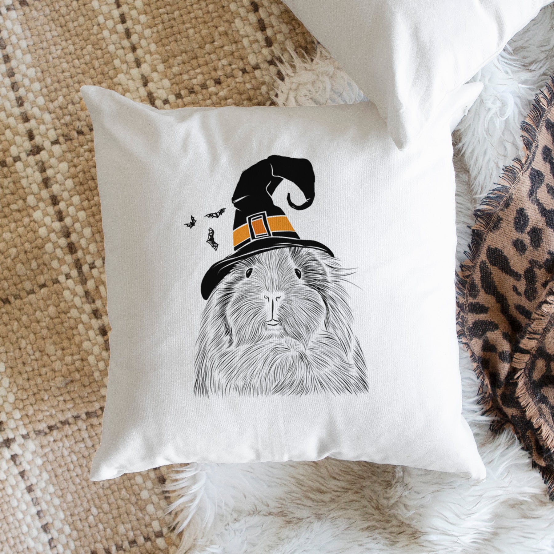 Rhino the Guinea Pig - Throw Pillow Cover