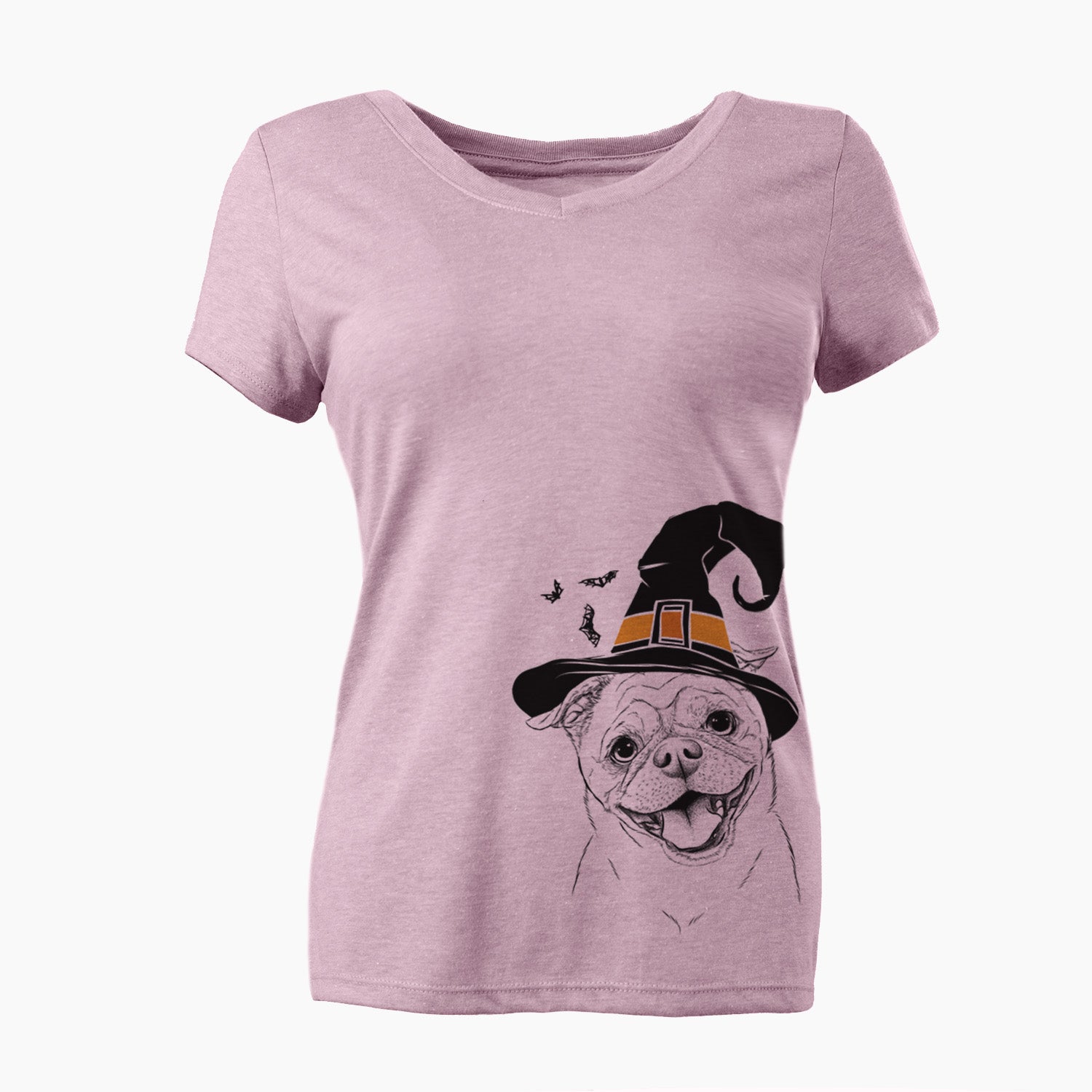 Witch Riley the Chug - Women's Perfect V-neck Shirt