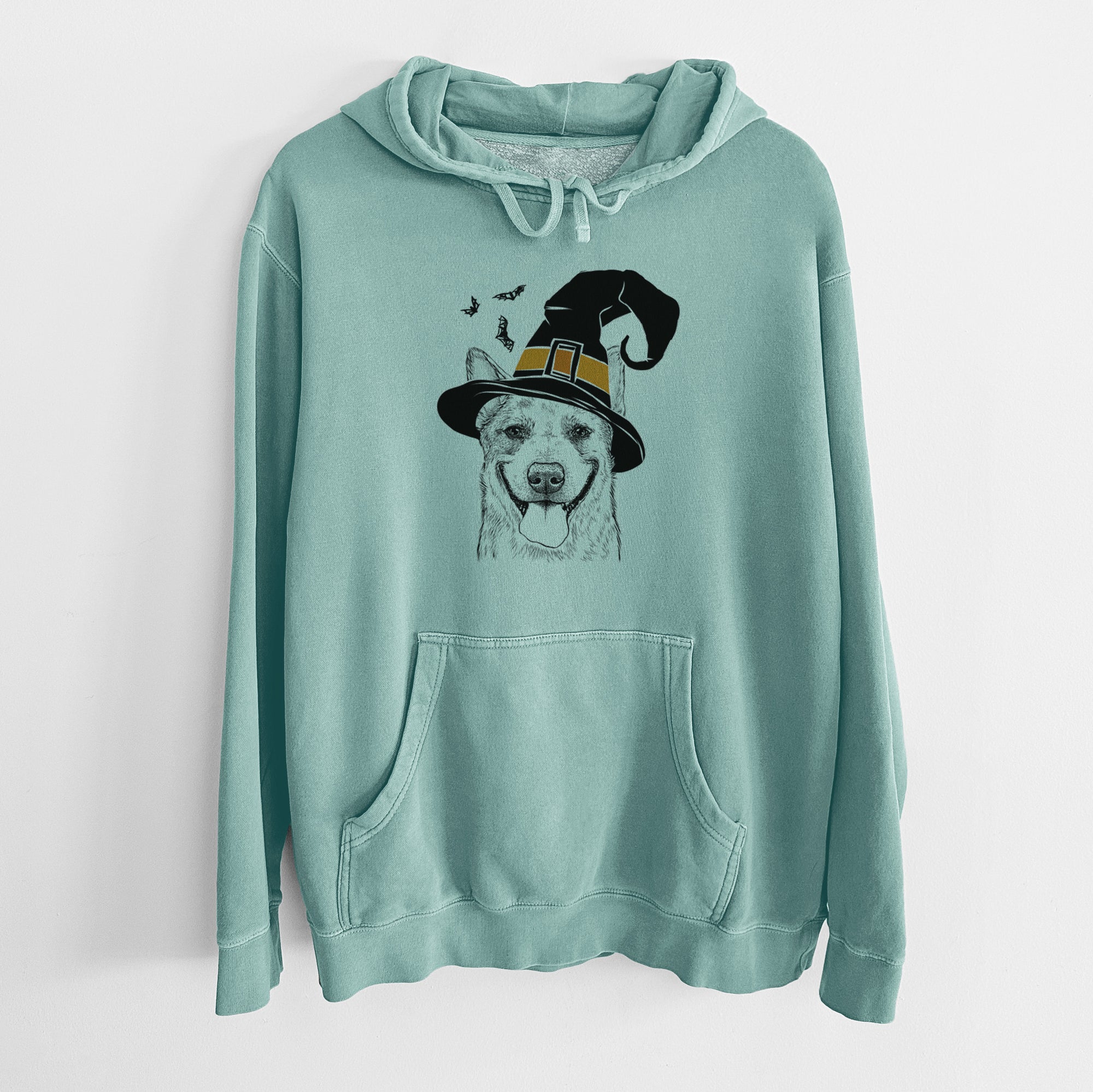 Witch Rio the Australian Cattle Dog - Unisex Pigment Dyed Hoodie