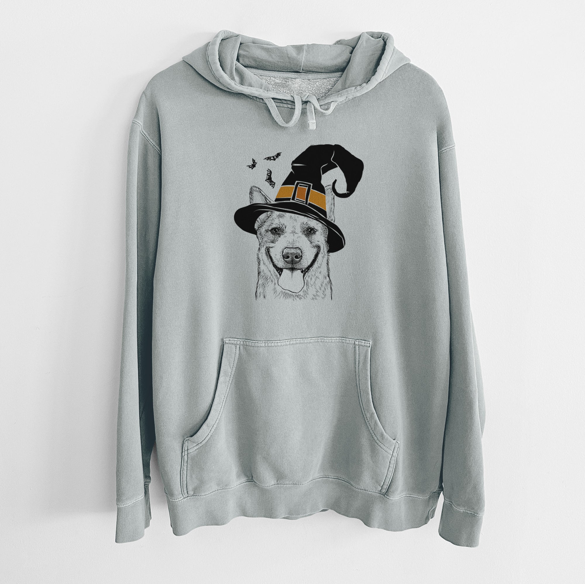 Witch Rio the Australian Cattle Dog - Unisex Pigment Dyed Hoodie