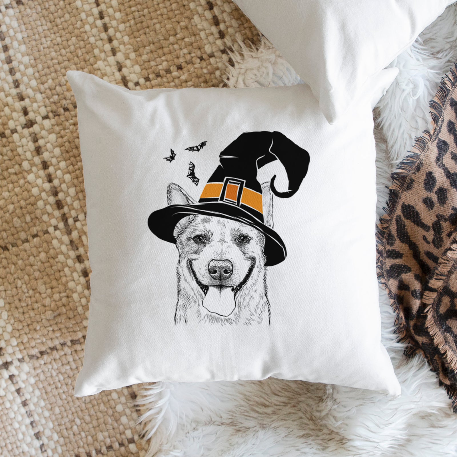 Rio the Australian Cattle Dog - Throw Pillow Cover