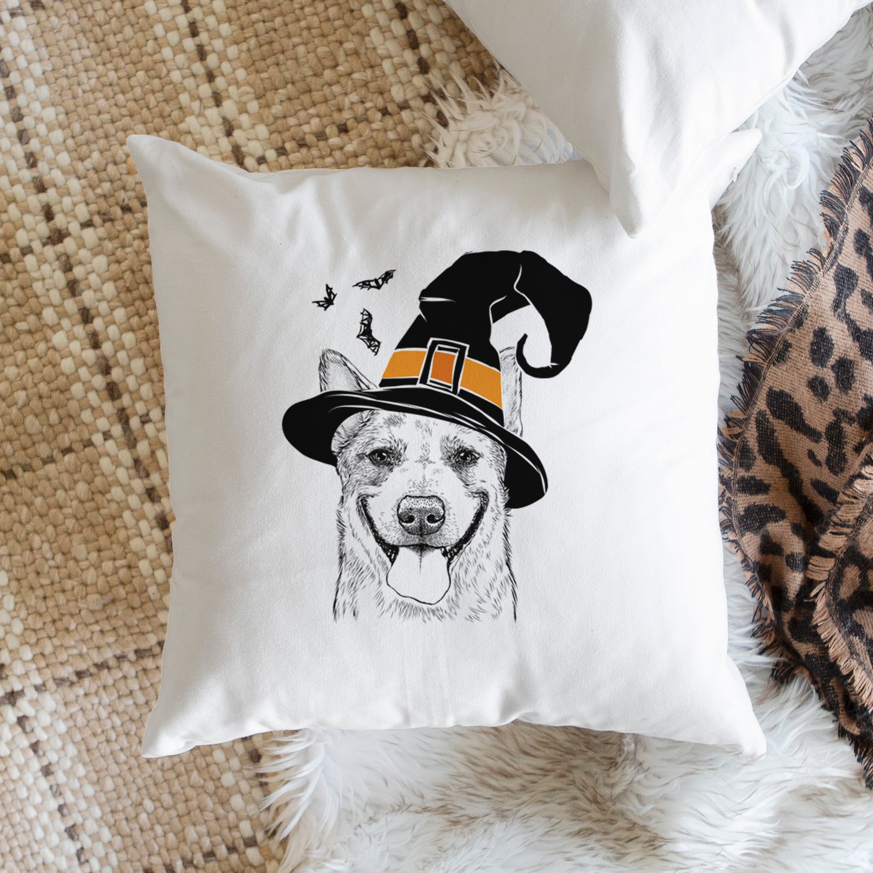 Rio the Australian Cattle Dog - Throw Pillow Cover