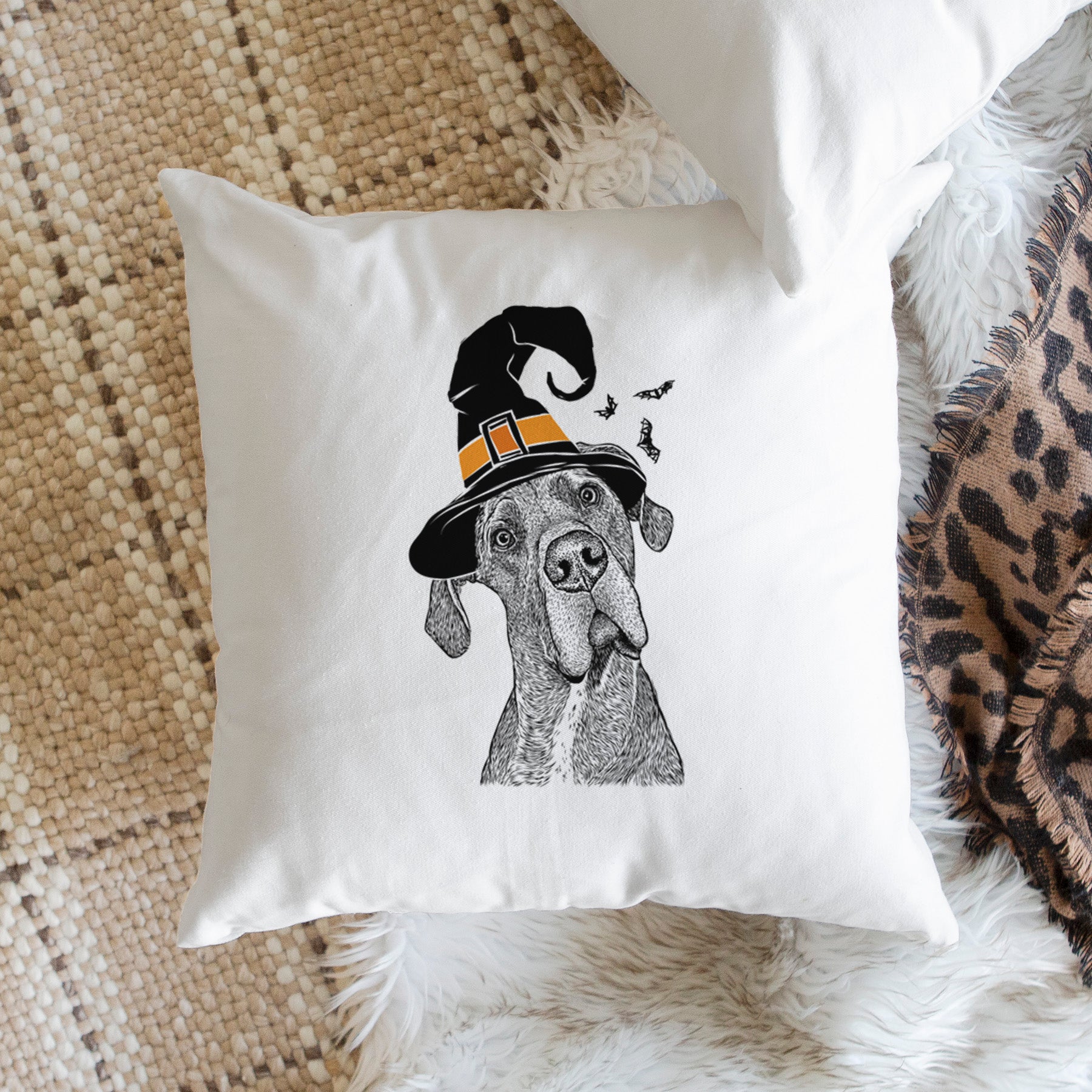 River the Great Dane - Throw Pillow Cover