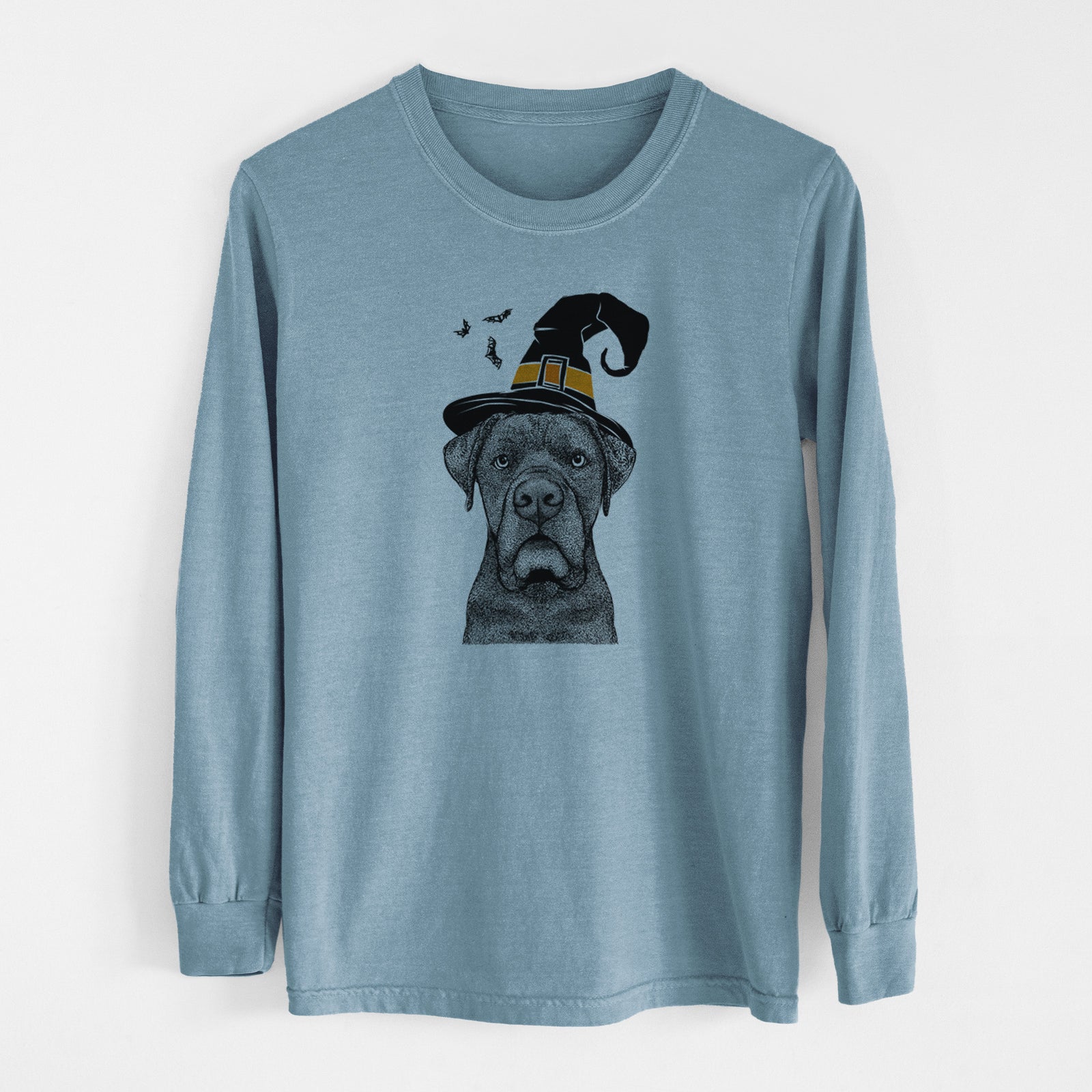 Witch Rocco the Cane Corso - Men's Heavyweight 100% Cotton Long Sleeve