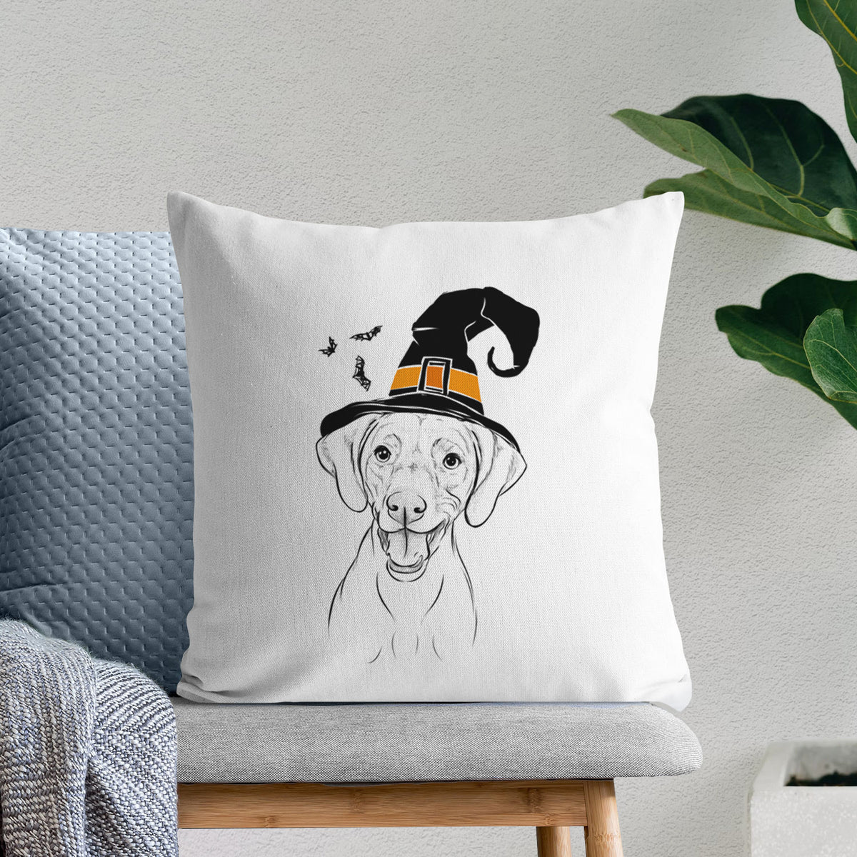 Ruby the Vizsla - Throw Pillow Cover