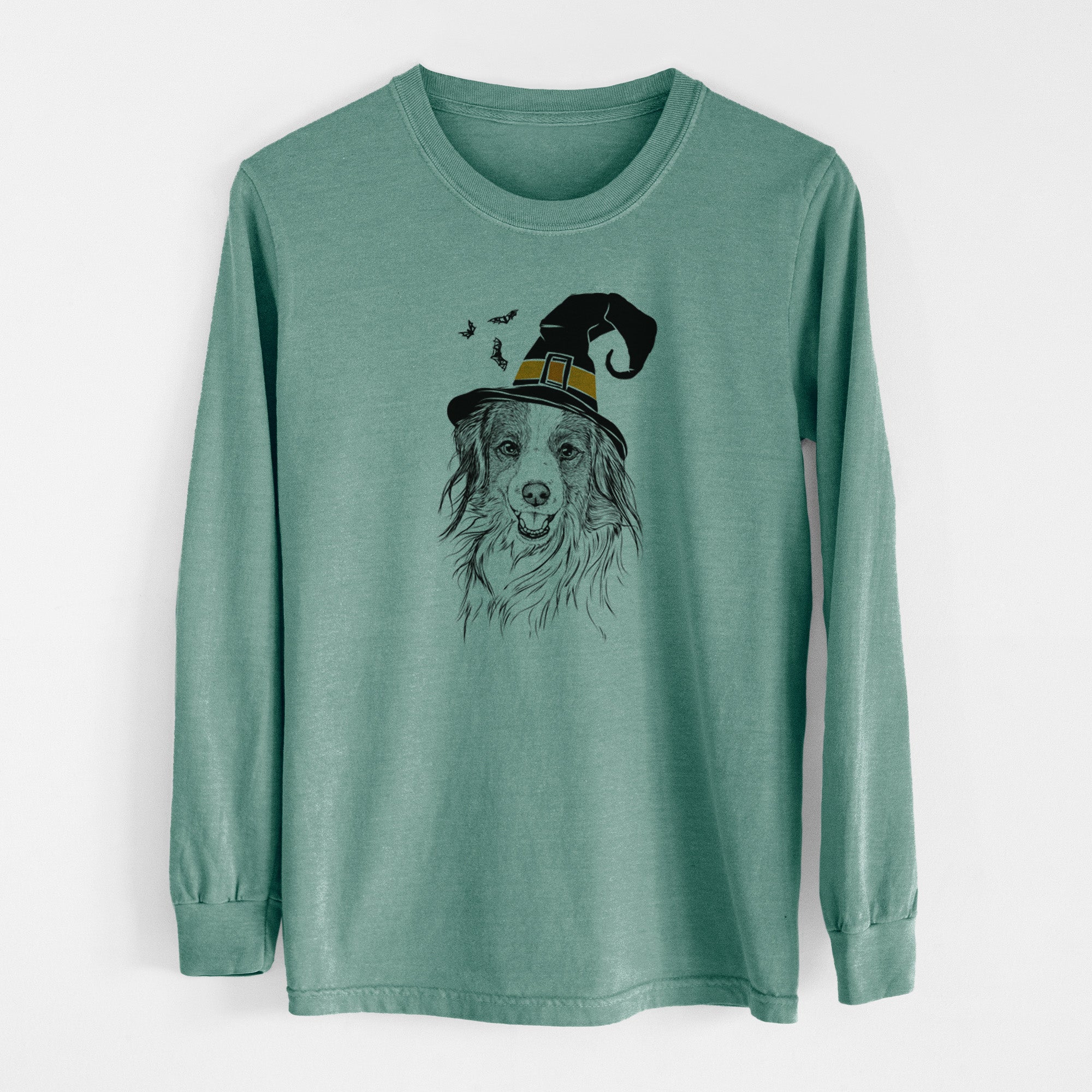 Witch Rutger the Nederlandse Kooikerhondje - Men's Heavyweight 100% Cotton Long Sleeve