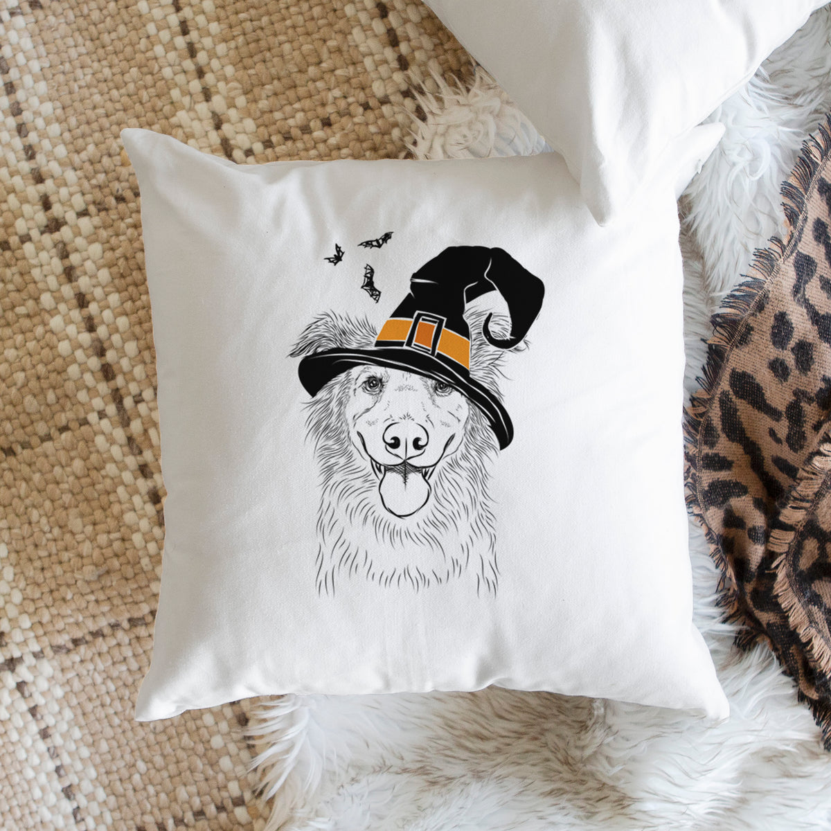 Ruxtin the Mixed Breed - Throw Pillow Cover