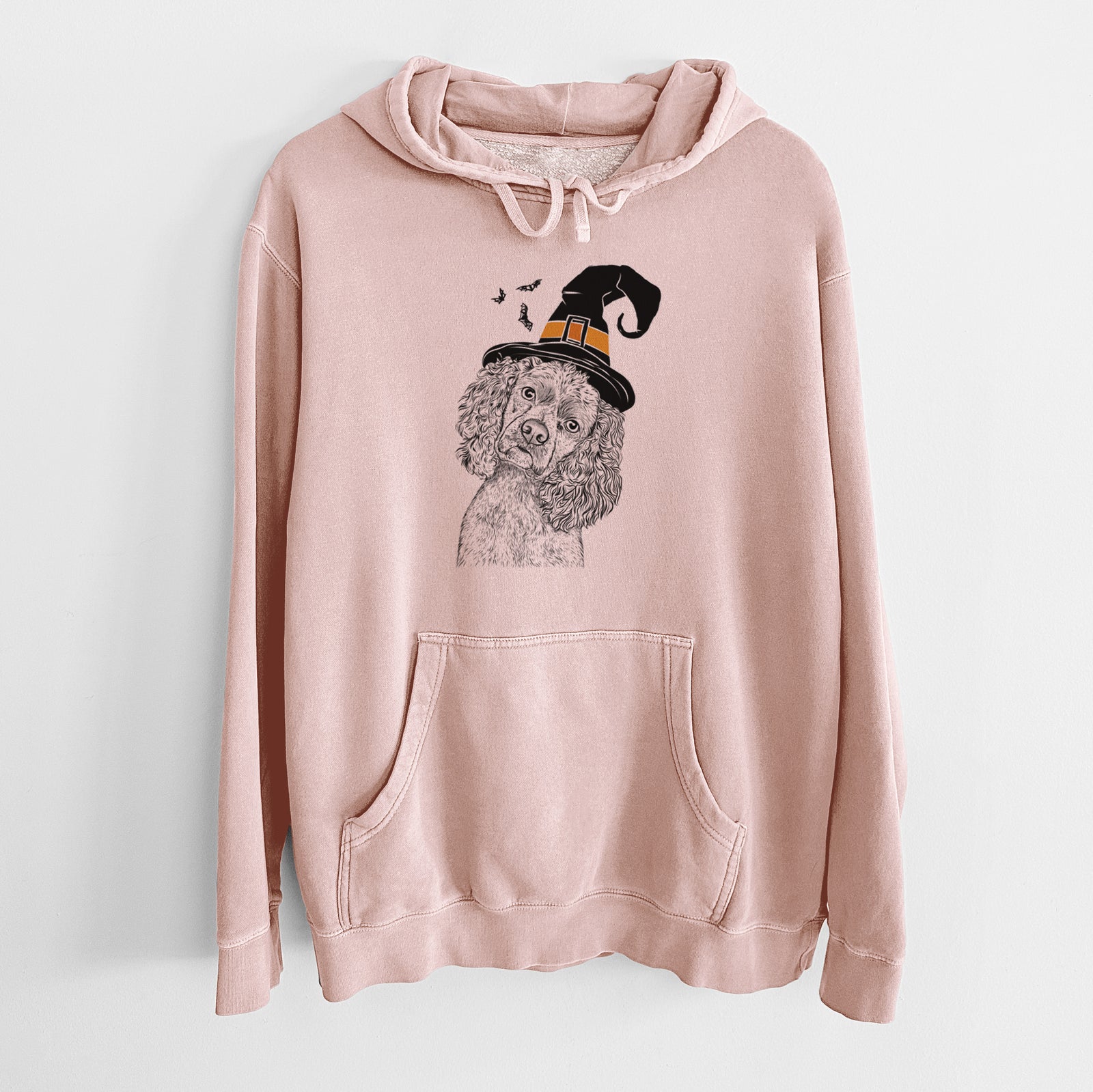 Witch Sadie the Cocker Spaniel - Unisex Pigment Dyed Hoodie