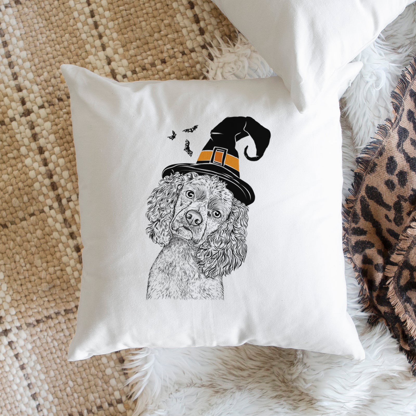 Sadie the Cocker Spaniel - Throw Pillow Cover