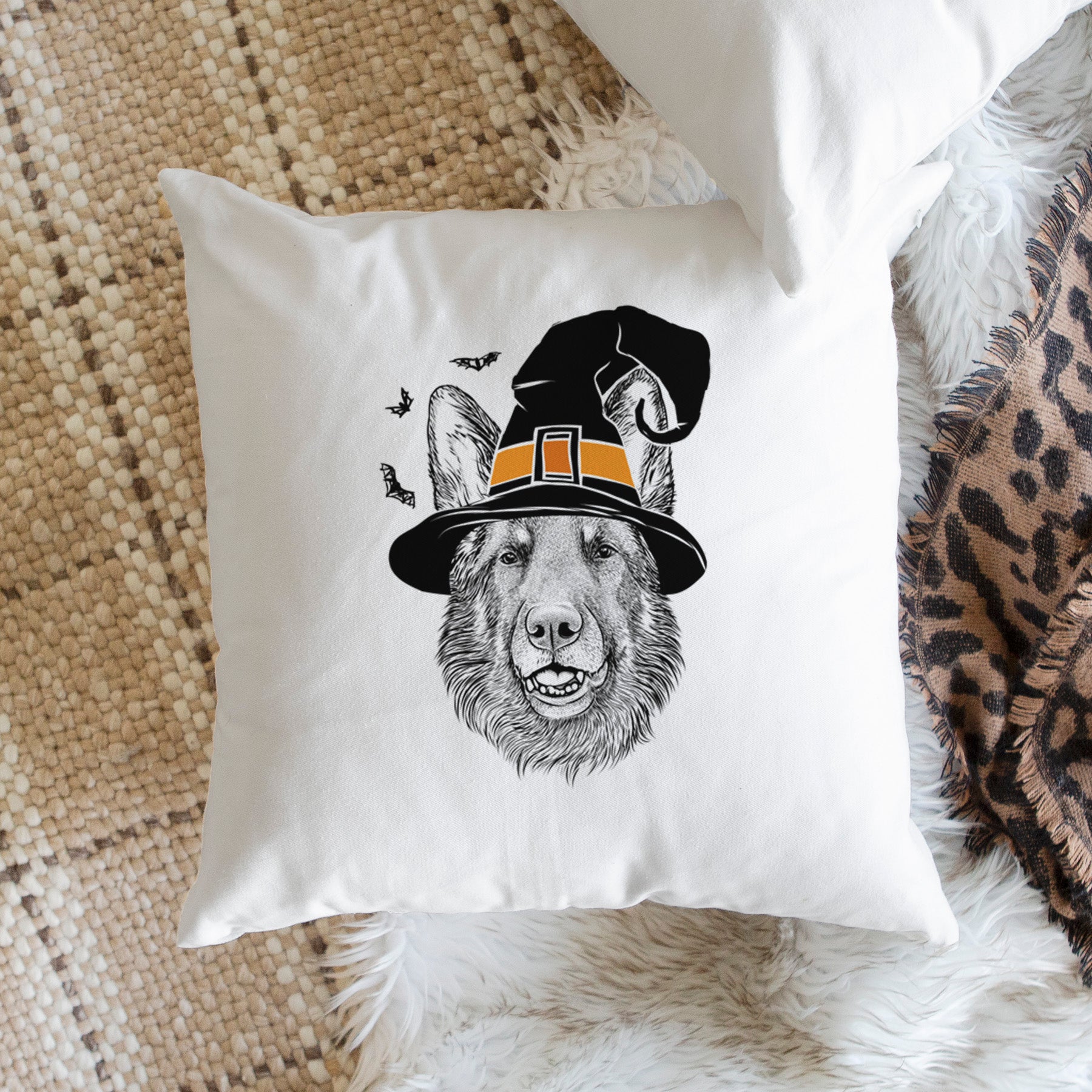 Sammie the German Shepherd - Throw Pillow Cover
