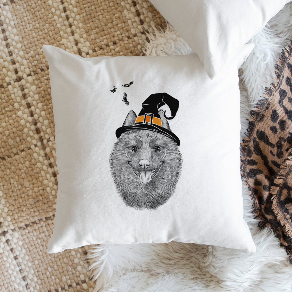 Sander the Schipperke - Throw Pillow Cover