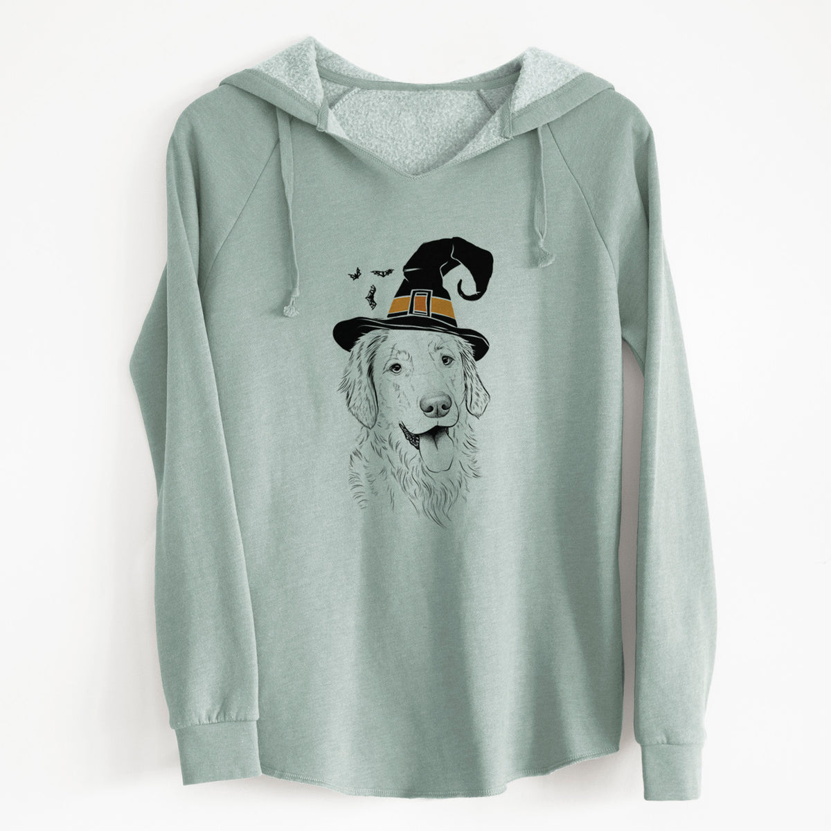 Witch Semba the Golden Retriever - Cali Wave Hooded Sweatshirt