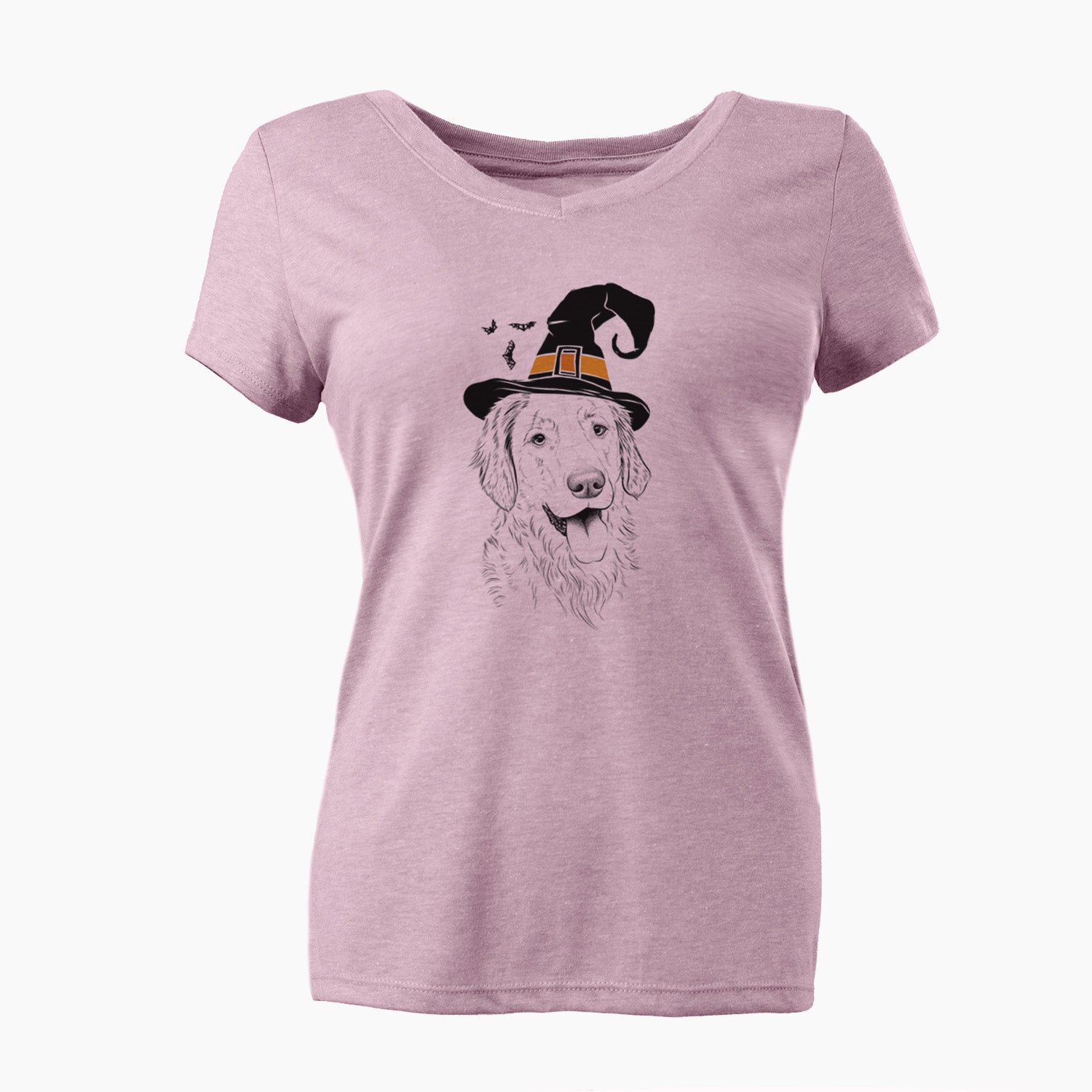 Witch Semba the Golden Retriever - Women's Perfect V-neck Shirt