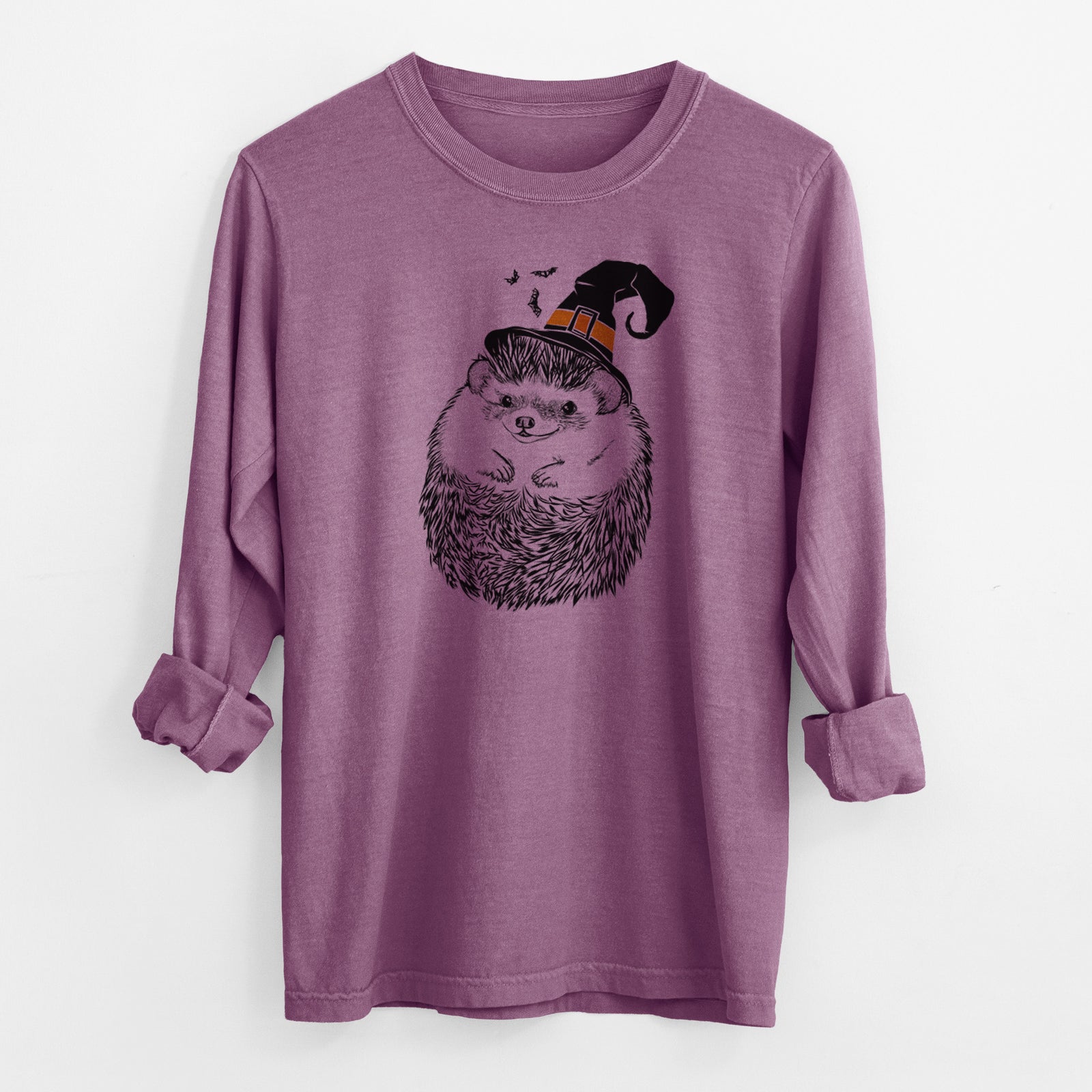 Witch Sid the Hedgehog - Men's Heavyweight 100% Cotton Long Sleeve