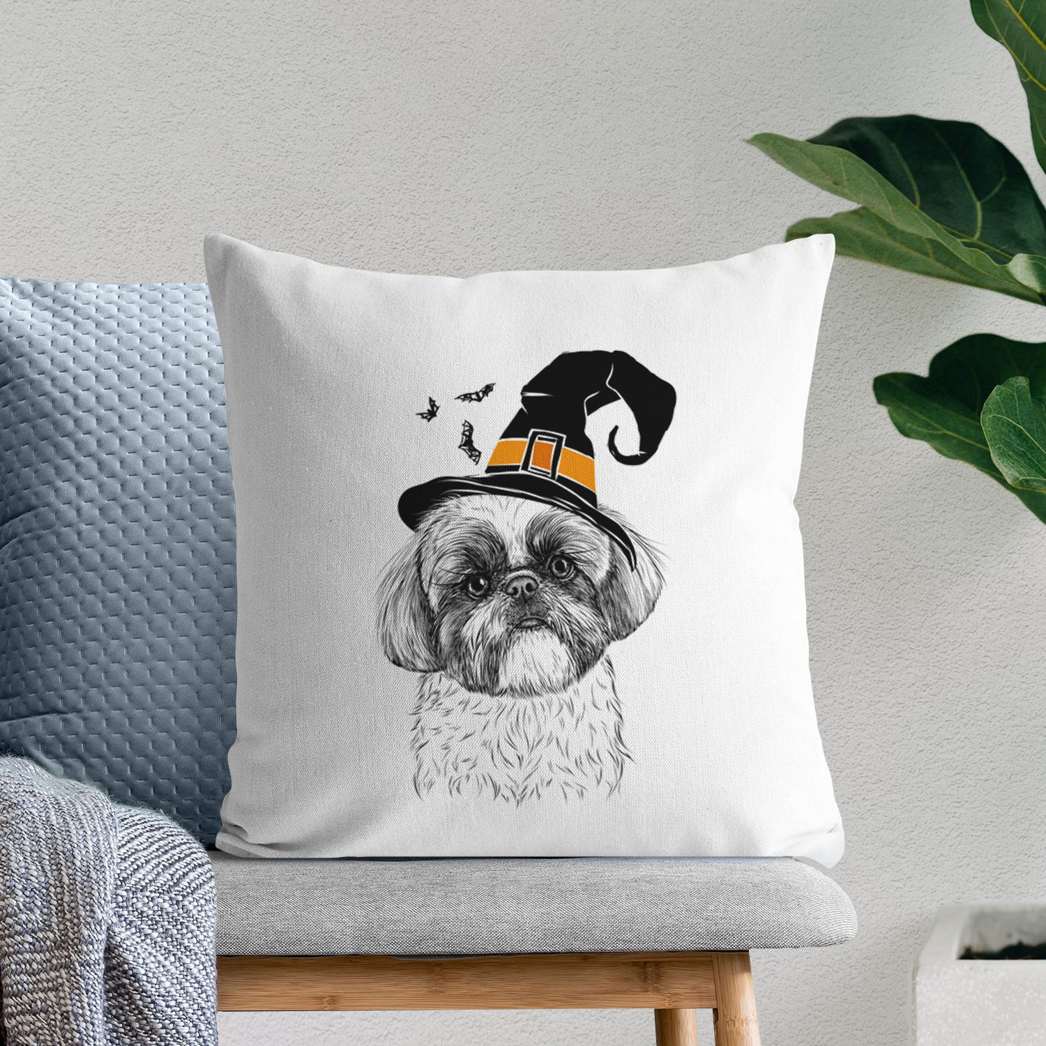 Simon the Shih Tzu - Throw Pillow Cover