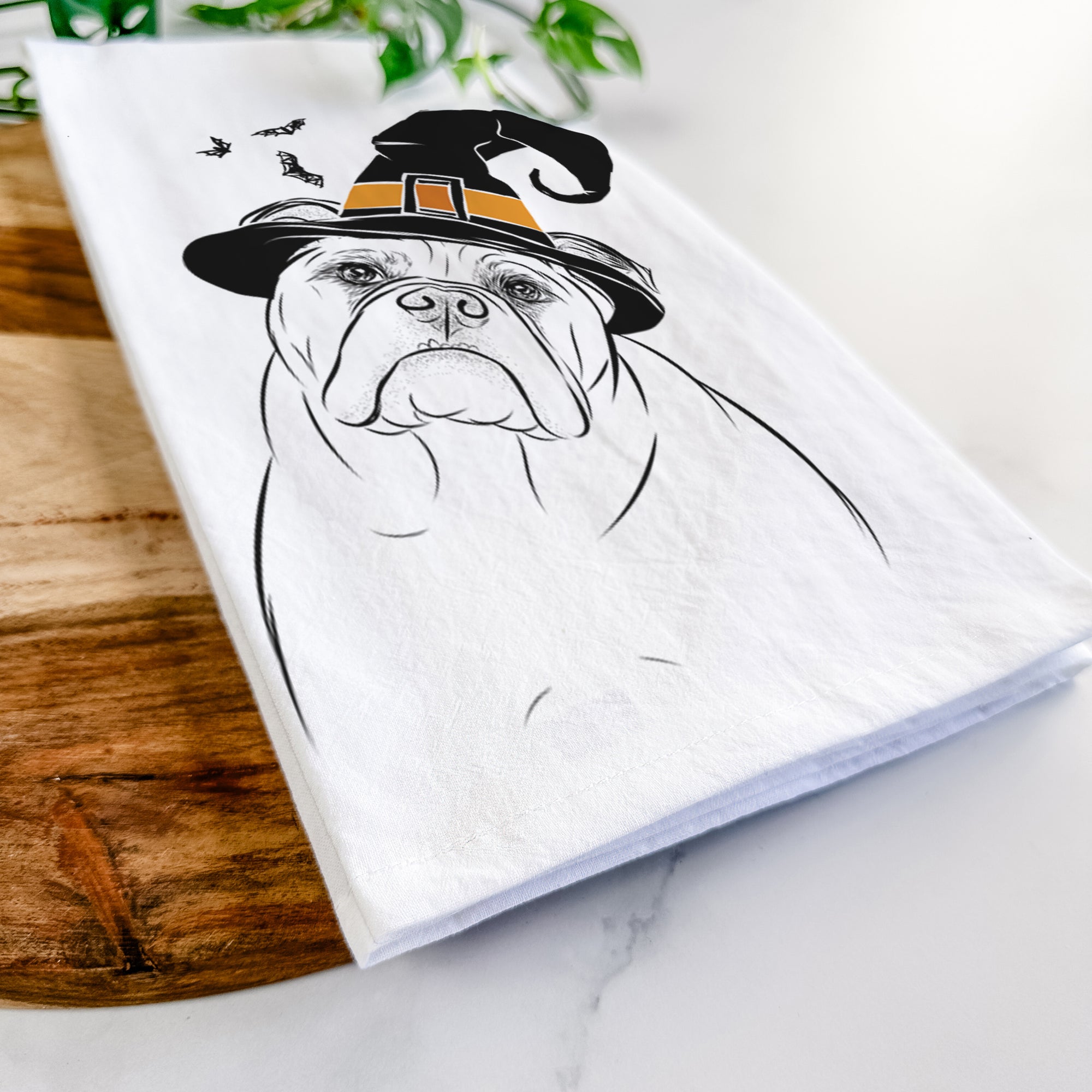 Sir Louis the English Bulldog Tea Towel