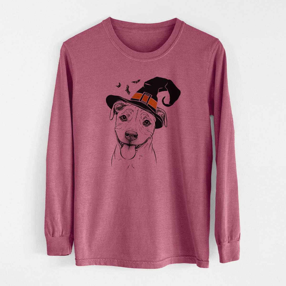 Witch Skye the Pitweiler - Men's Heavyweight 100% Cotton Long Sleeve