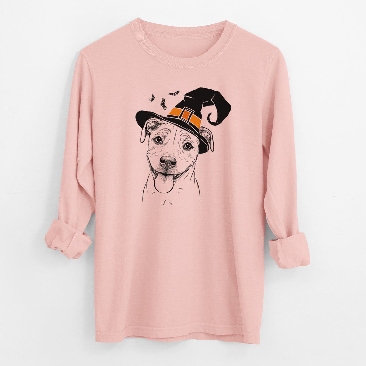 Witch Skye the Pitweiler - Men's Heavyweight 100% Cotton Long Sleeve