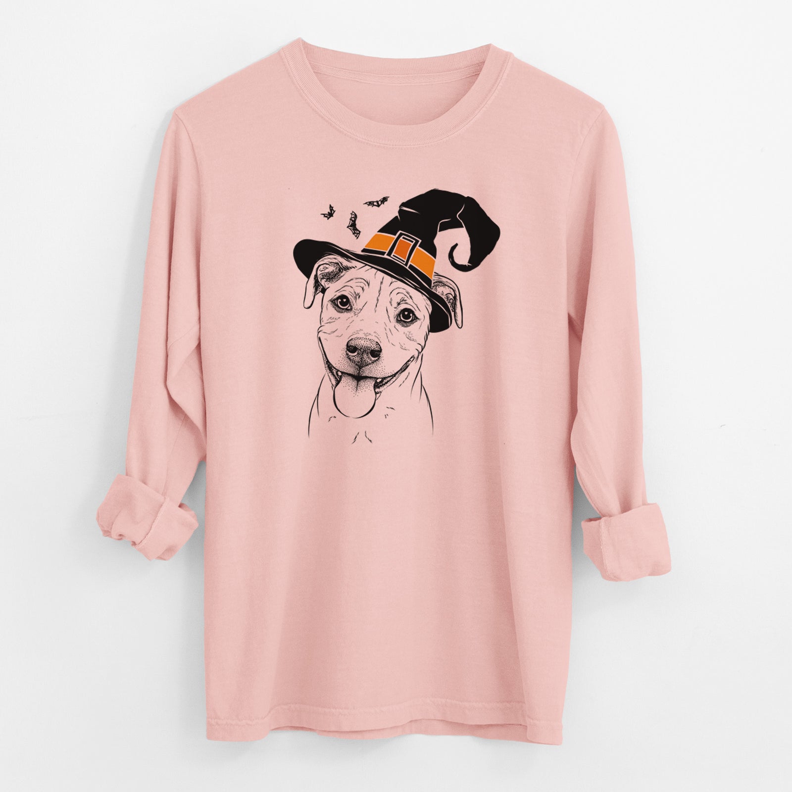 Witch Skye the Pitweiler - Men's Heavyweight 100% Cotton Long Sleeve