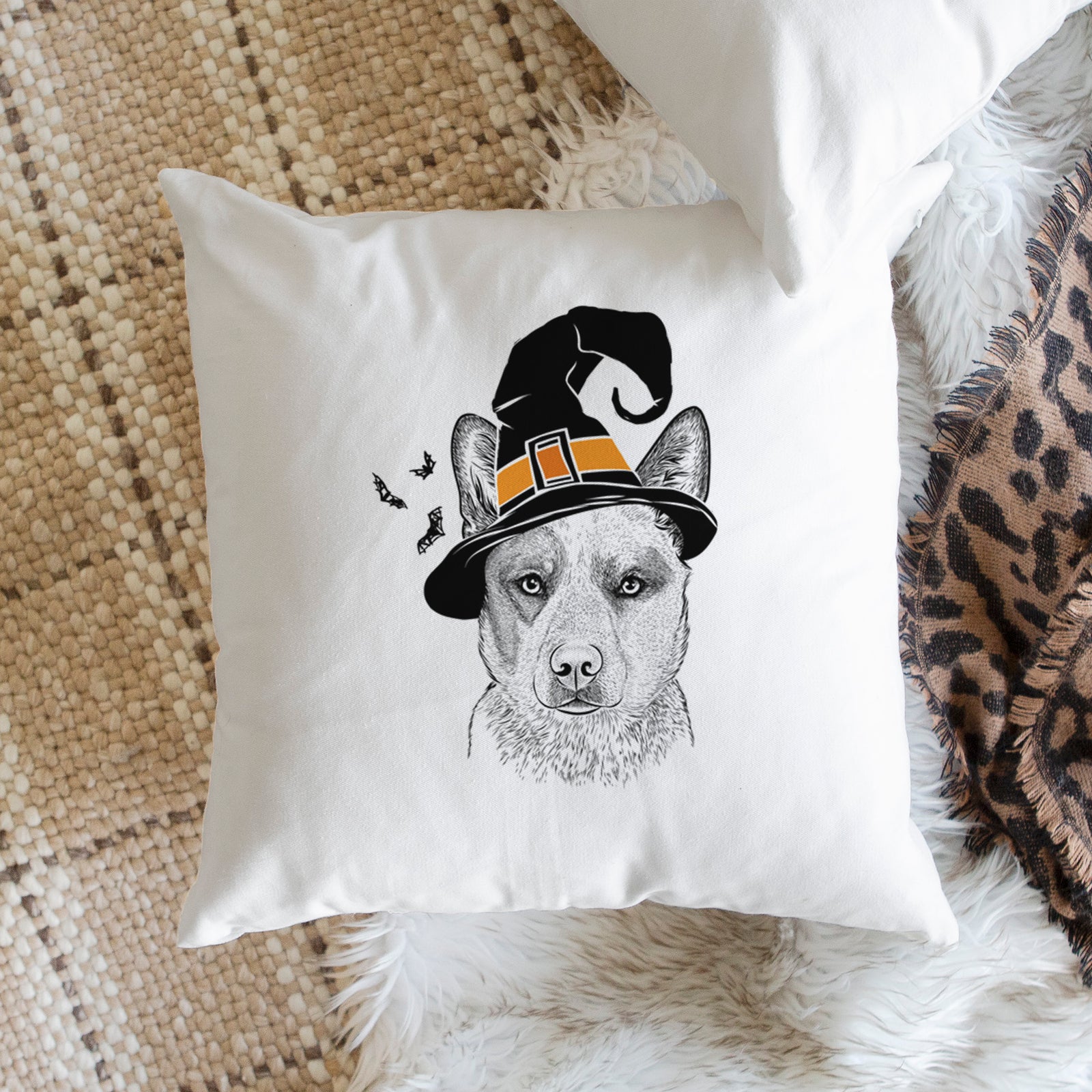 Snap the Australian Cattle Dog - Throw Pillow Cover