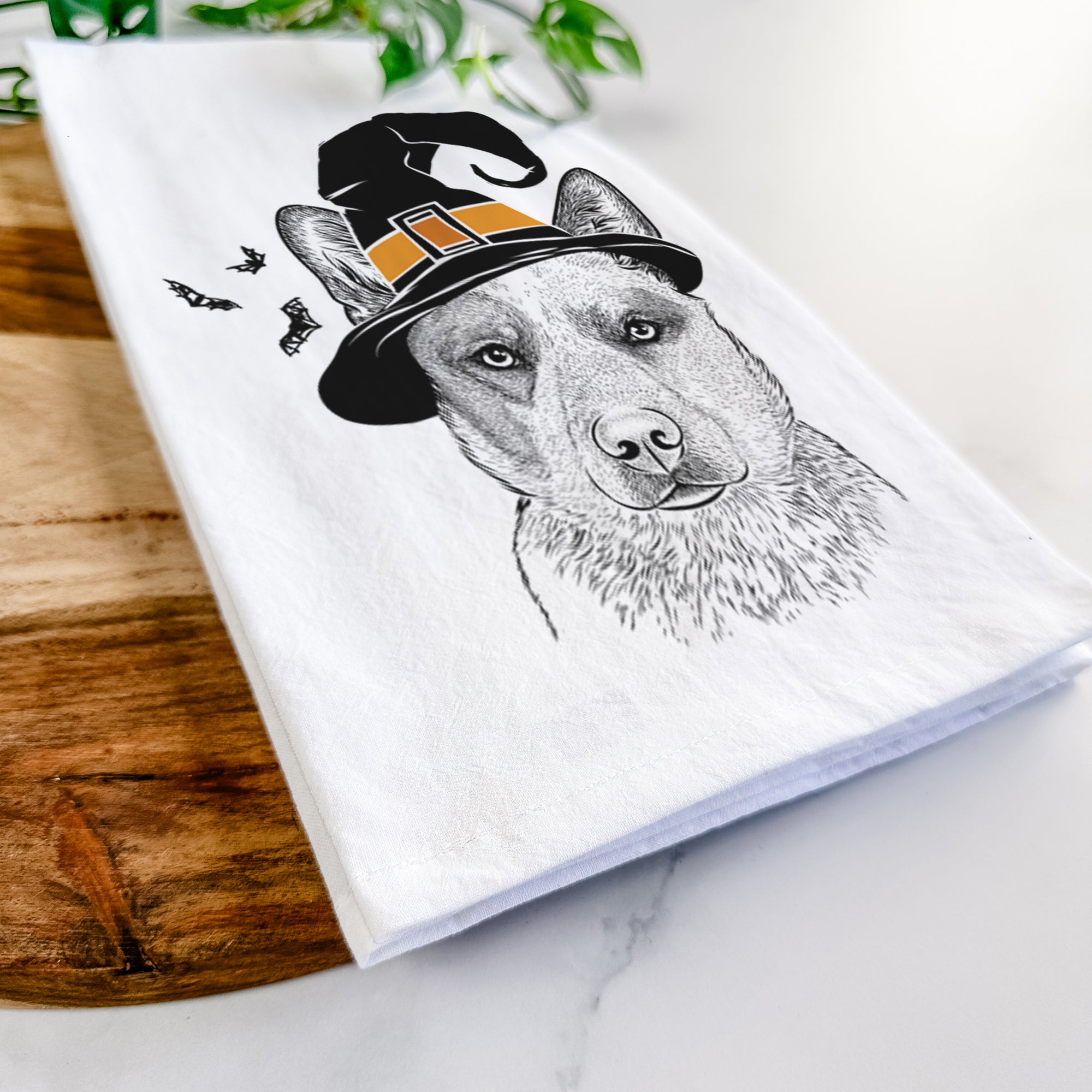 Snap the Australian Cattle Dog Tea Towel