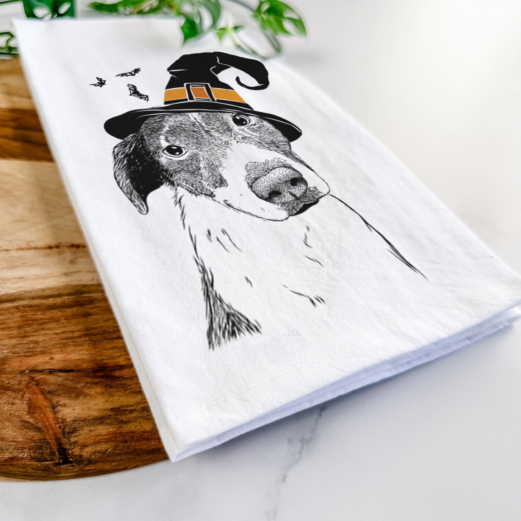 Sophia the Mixed Breed Tea Towel