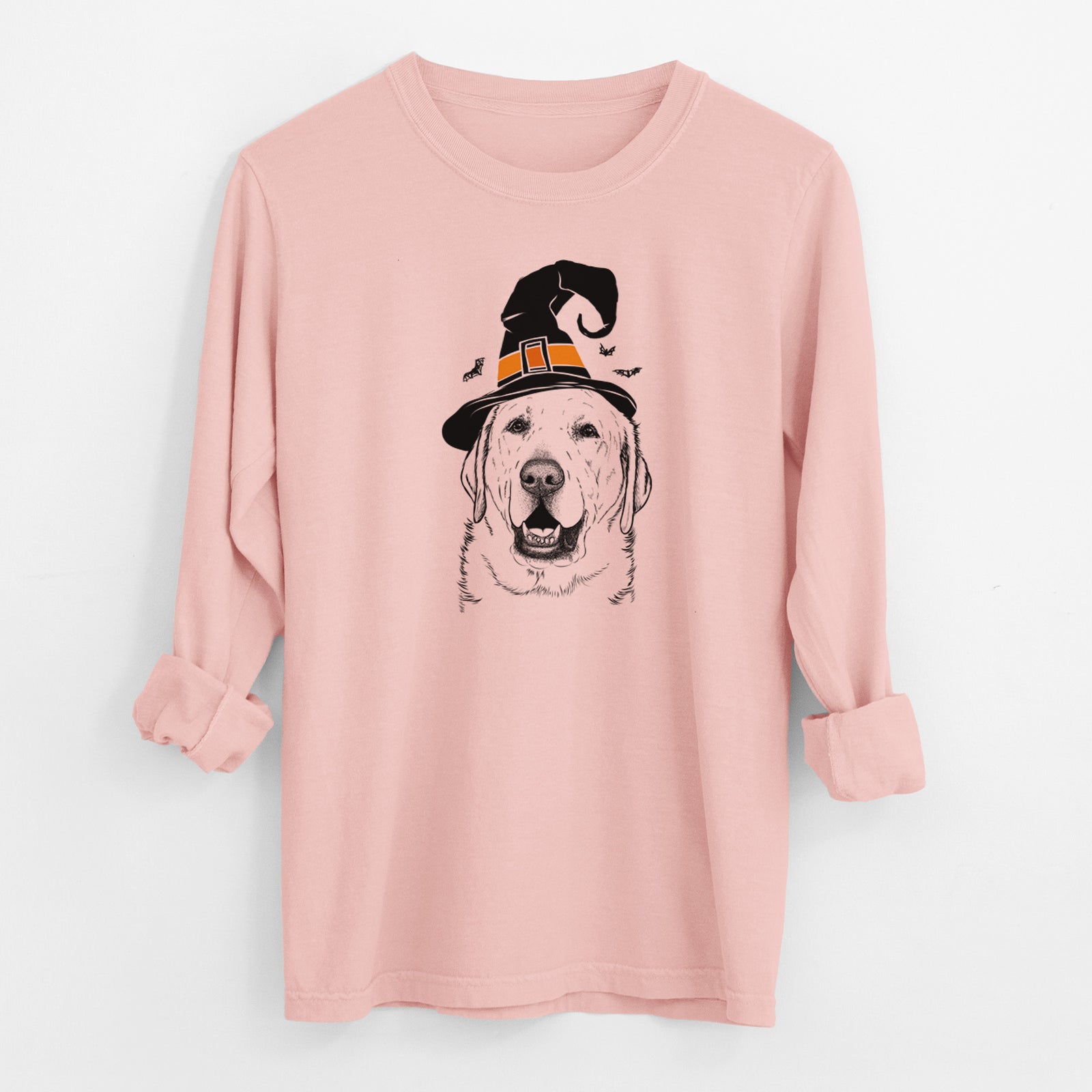 Witch Sparks the Labrador Retriever - Men's Heavyweight 100% Cotton Long Sleeve
