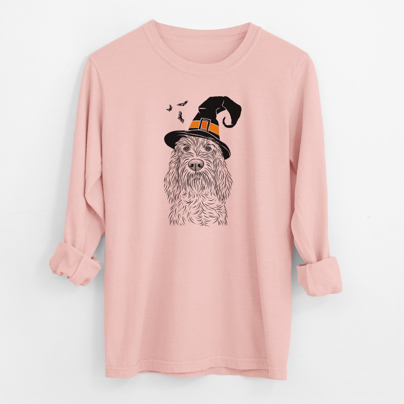 Witch Stefano the Spinone Italiano - Men's Heavyweight 100% Cotton Long Sleeve